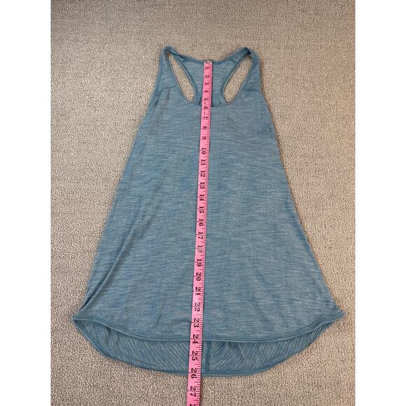 Women's Blue Racerback Tank Top - Picture 7 of 7